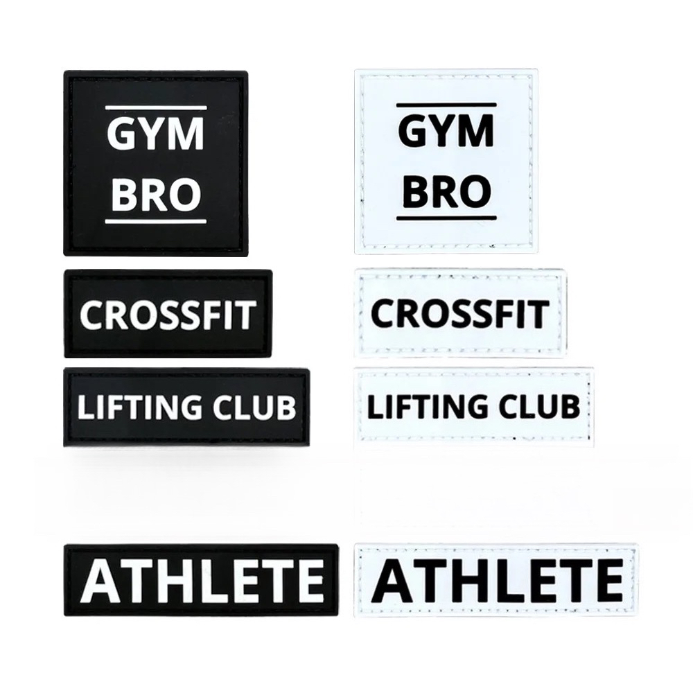 Crossfit Training Gear - Fitness Atleet Patch Badge PVC Zacht
