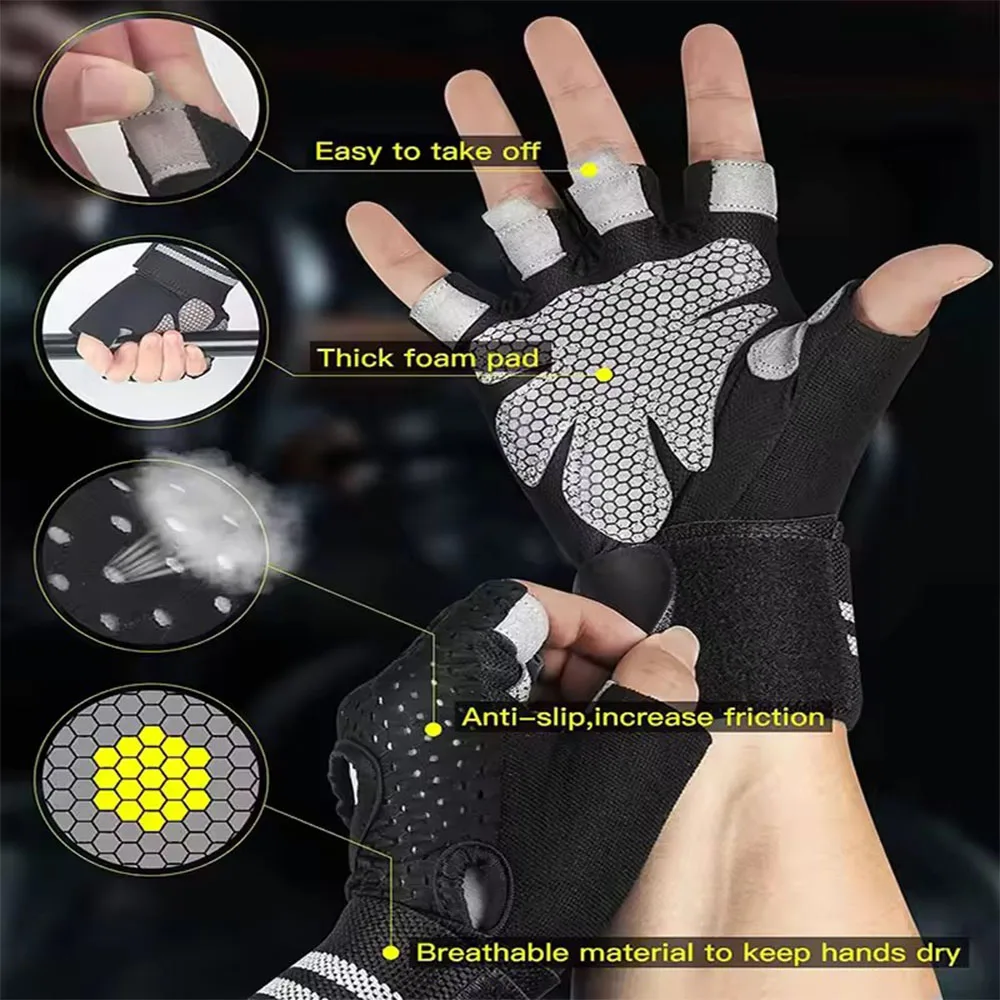 1 paar halve vinger gym fitnes - Crossfit Training Gear recensie en prijs